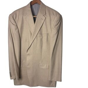 Chaps blazer suit jacket natural beige size 46L